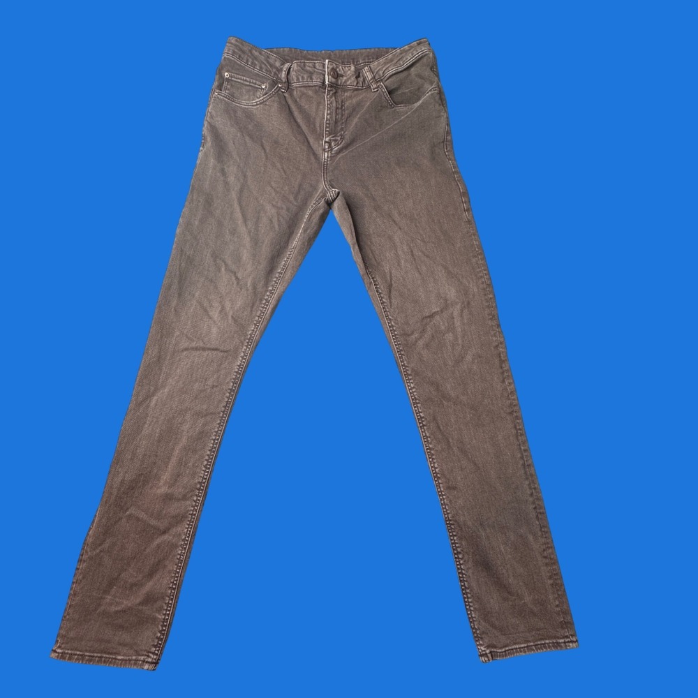 ASOS Jeans Mens 34x34 (34x31) Brown Skinny Fit Stretch Denim F100784 Casual